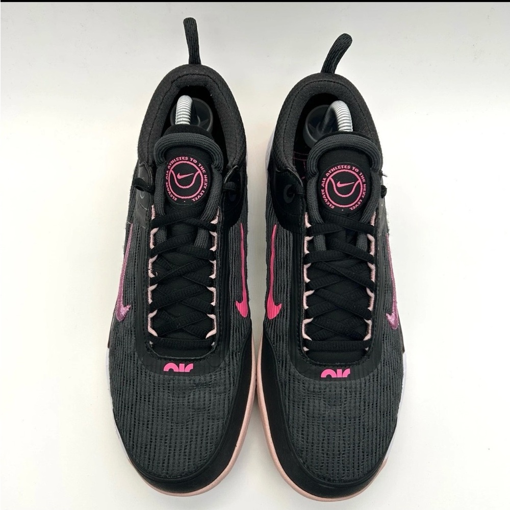 Nike Court Air Zoom NXT Shoes Women 9.5 Dark Gray and Pink Tennis Sneakers - Picture 3 of 10
